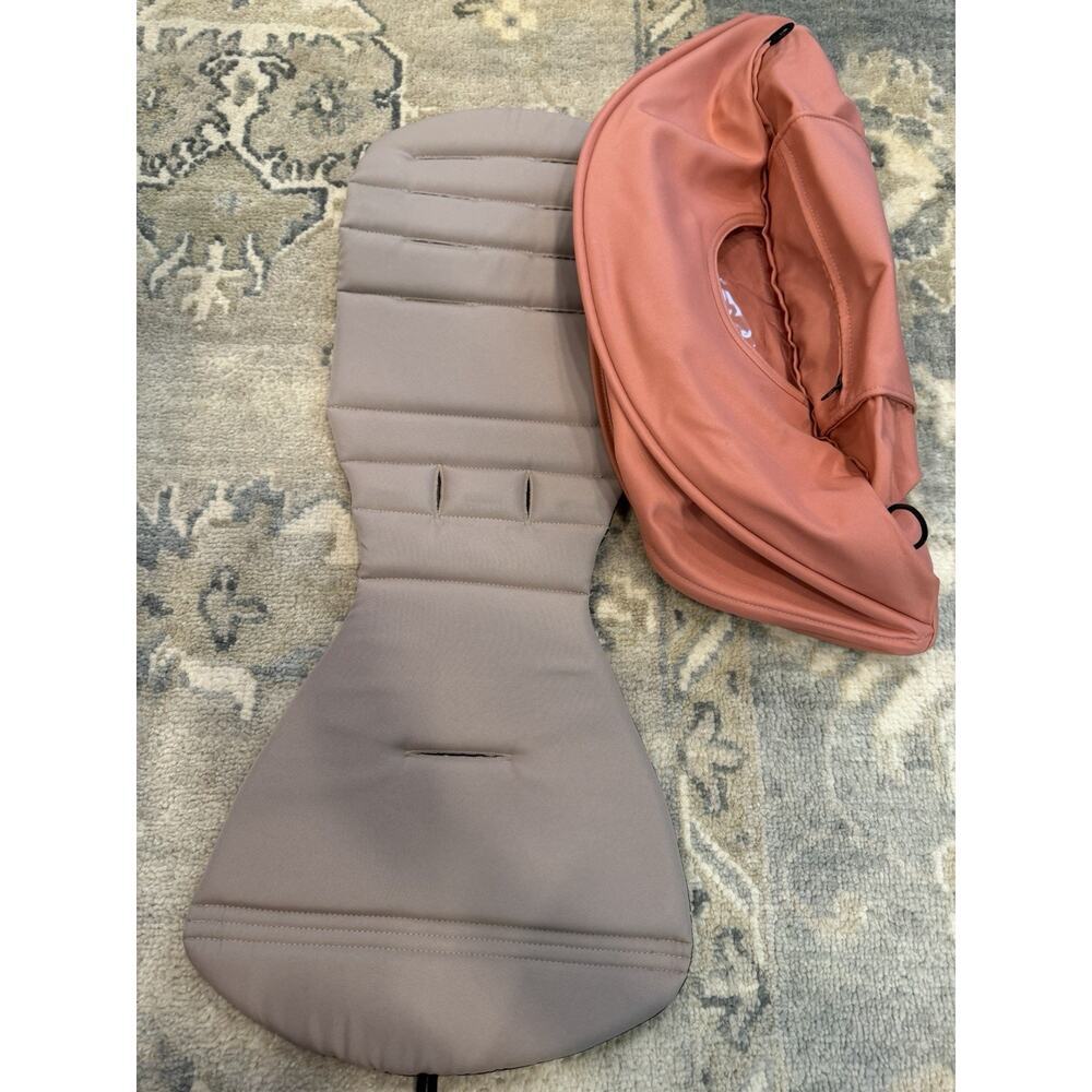 Baby Zen Yoyo Pink Canopy & Beige Seat Pad For Yoyo Stroller Frames NEW $60